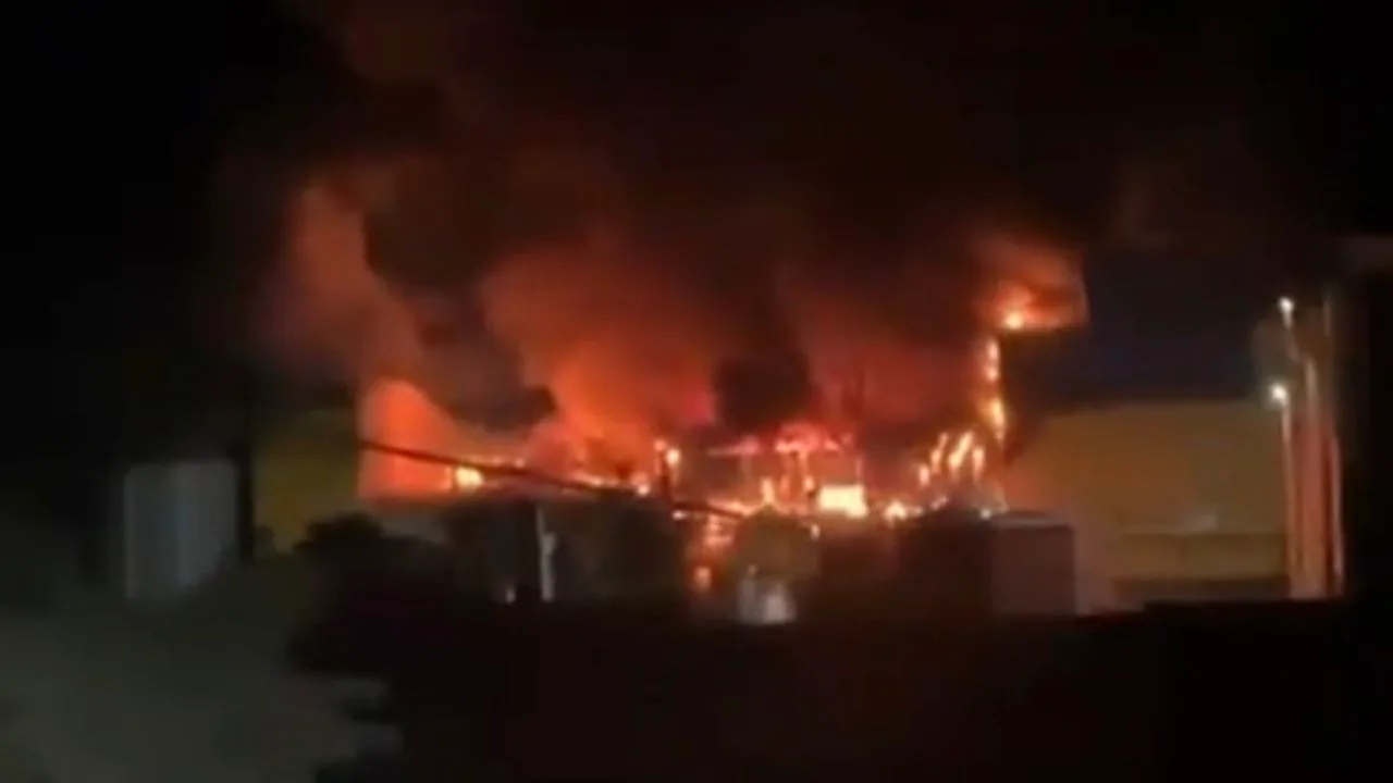 Bandırma’da yağ fabrikasında yangın