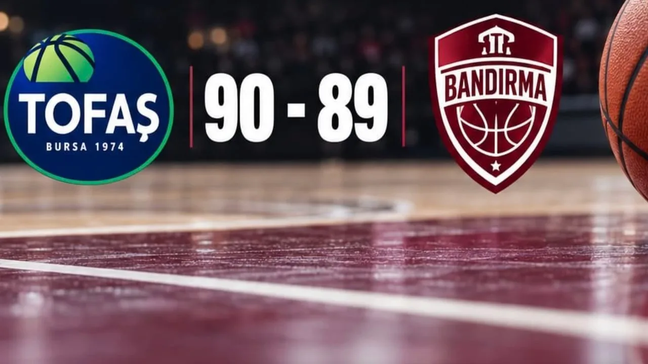 Bordo Bandırma, TOFAŞ karşısında son saniyede yıkıldı: 90-89