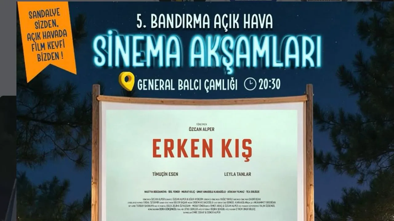 “Erken Kış” filmiyle Bandırma Açık Hava Sinema Akşamları sona erdi